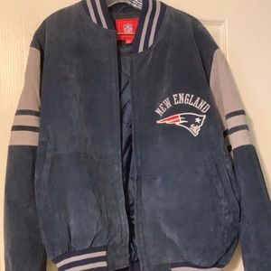 NFL New England Patriots Leather Jacket - Men's Size M